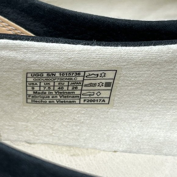 UGG Women's Size 9 Adley Leather Loafers Flats Sneakers Blue Style 1015736 - Picture 4 of 8